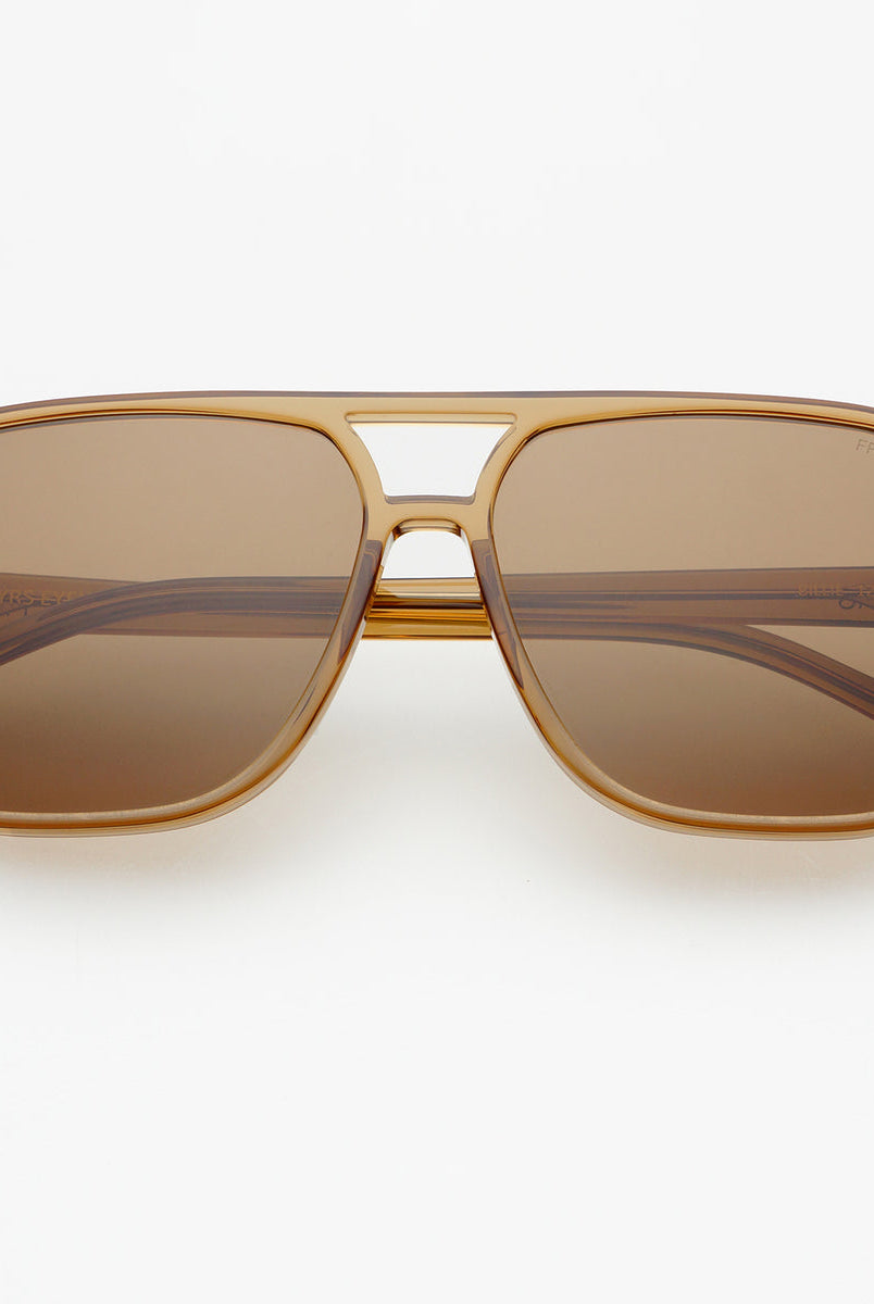 Billie Aviator Sunglasses in Brown