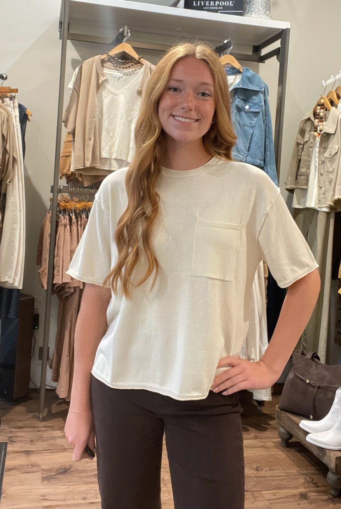 Terra Tee in Cream