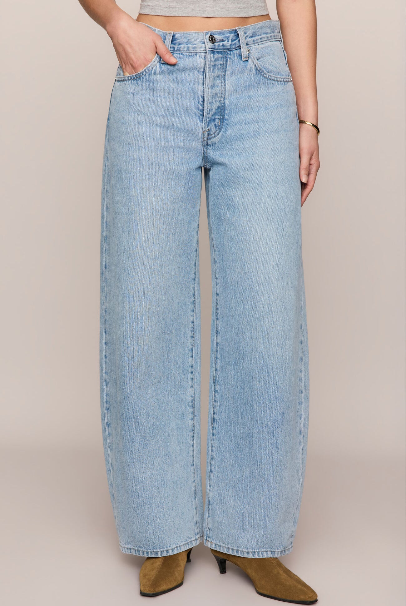 Z SUPPLY The Show Off HR Bowed Jean - Indigo Bloom