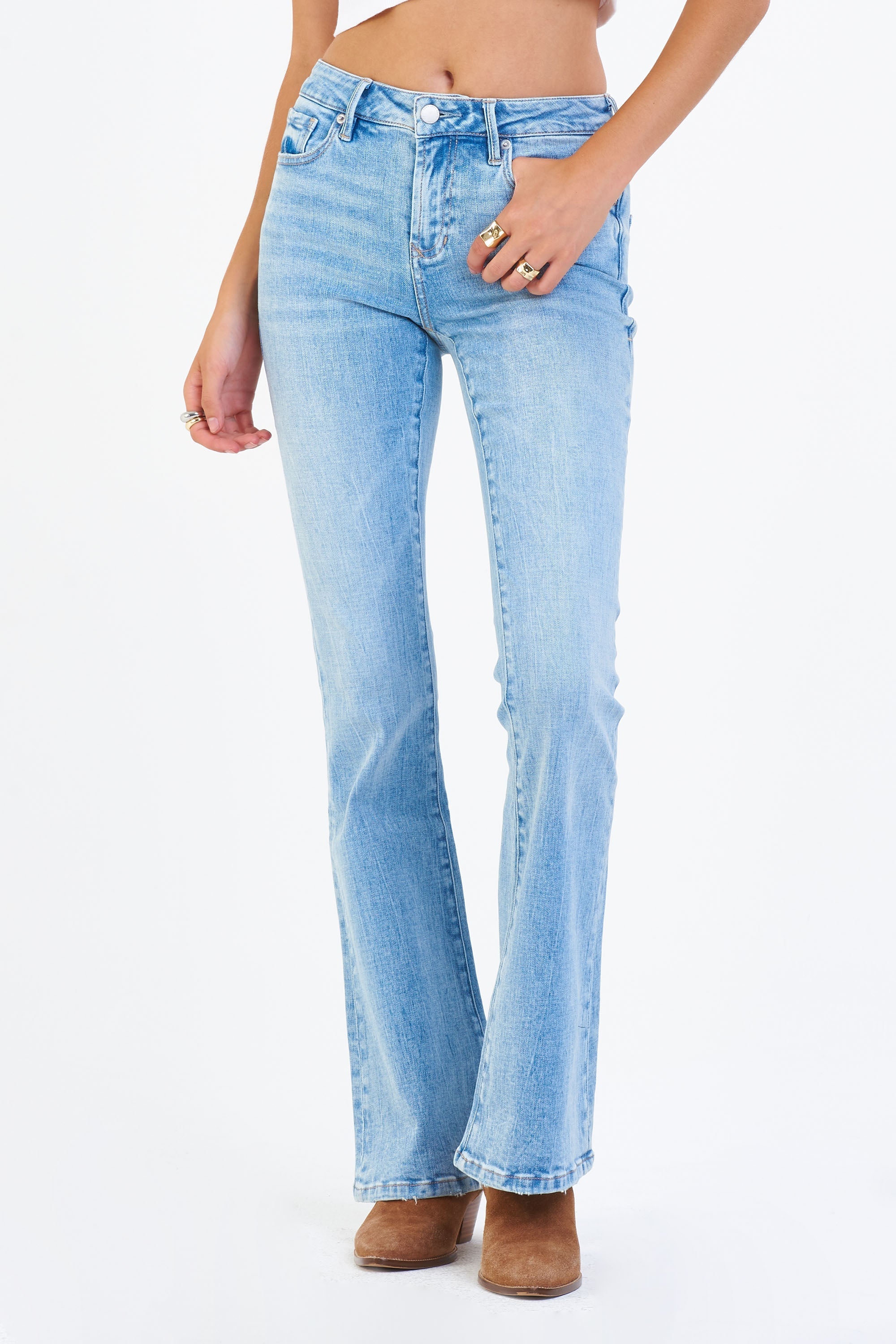 Light Blue Flare Jeans