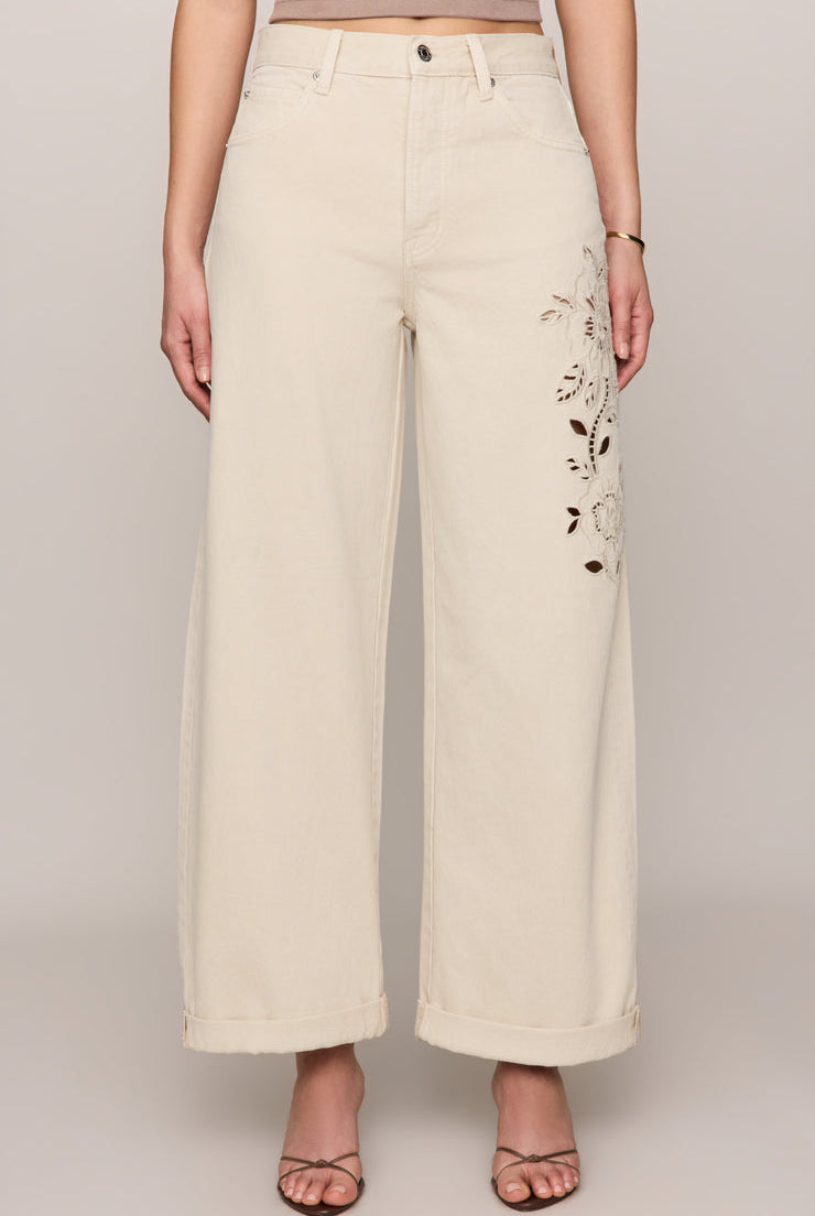 Z SUPPLY The Show Off HR Bowed Jean - Soapstone