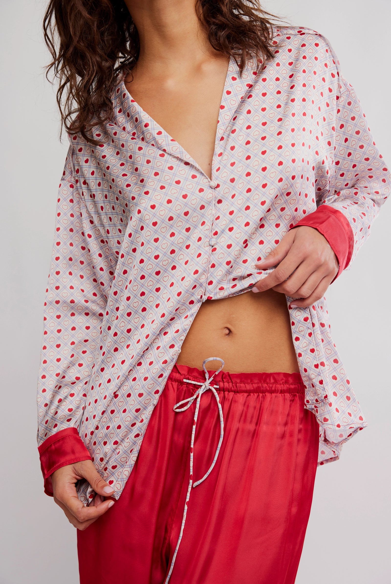 Heart Shirt and Pant Pajama Set