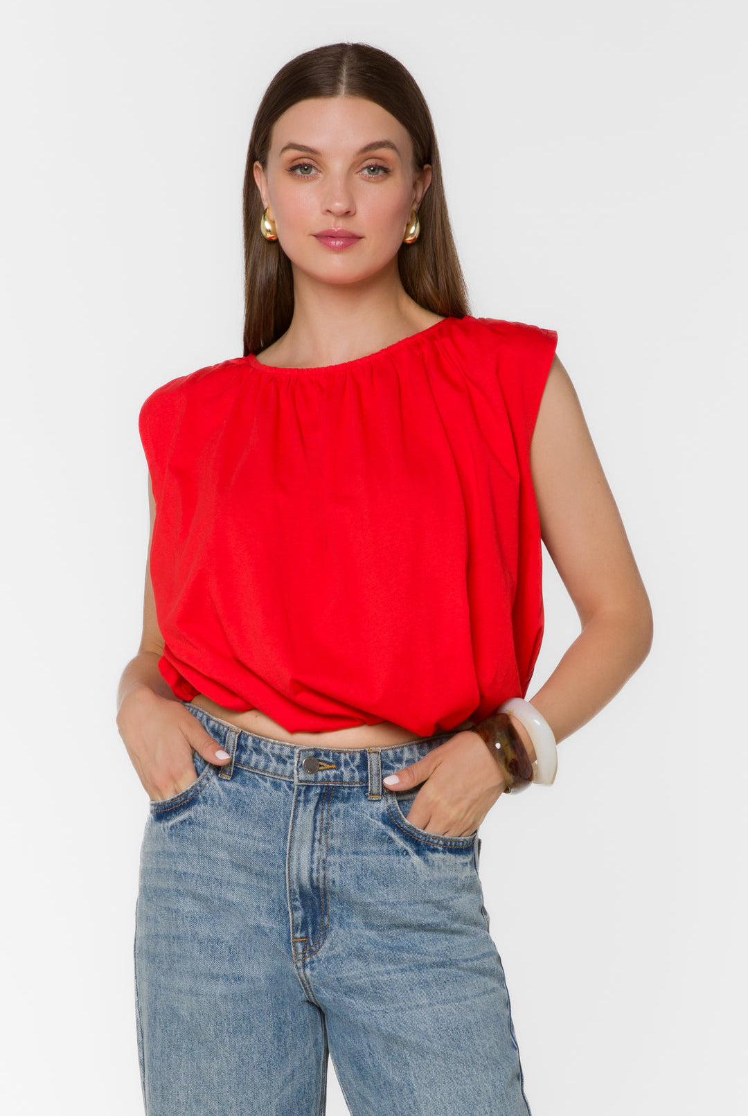 Velvet Heart Gwynn Top in Chili