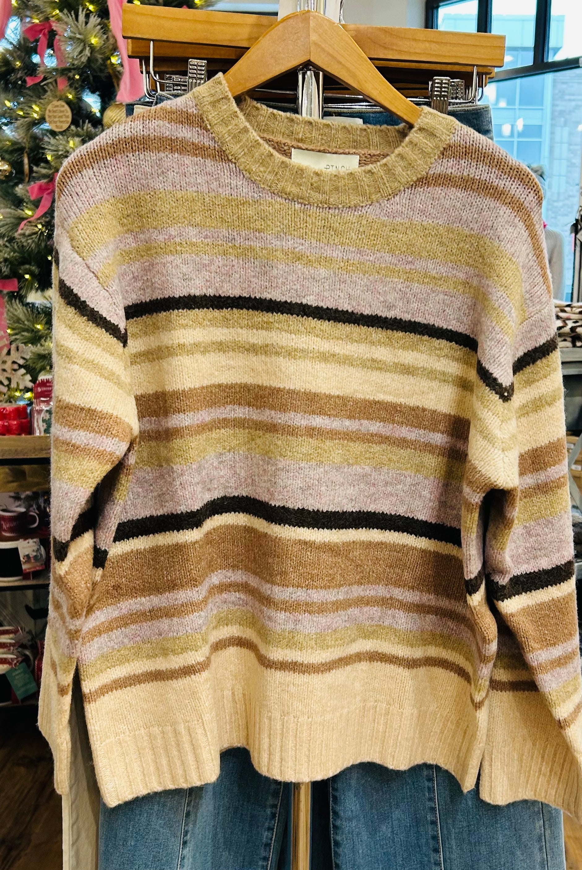 Striped Crew Neck Sweater