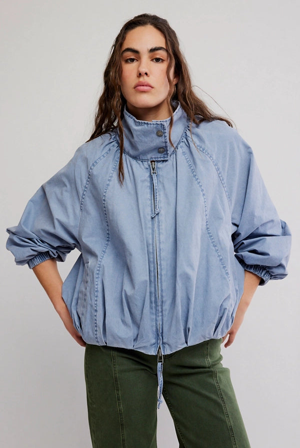Free People Chelsea Jacket in Flint Stone