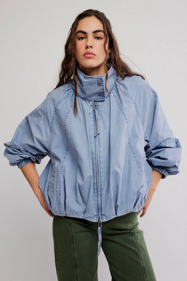 Free People Chelsea Jacket in Flint Stone