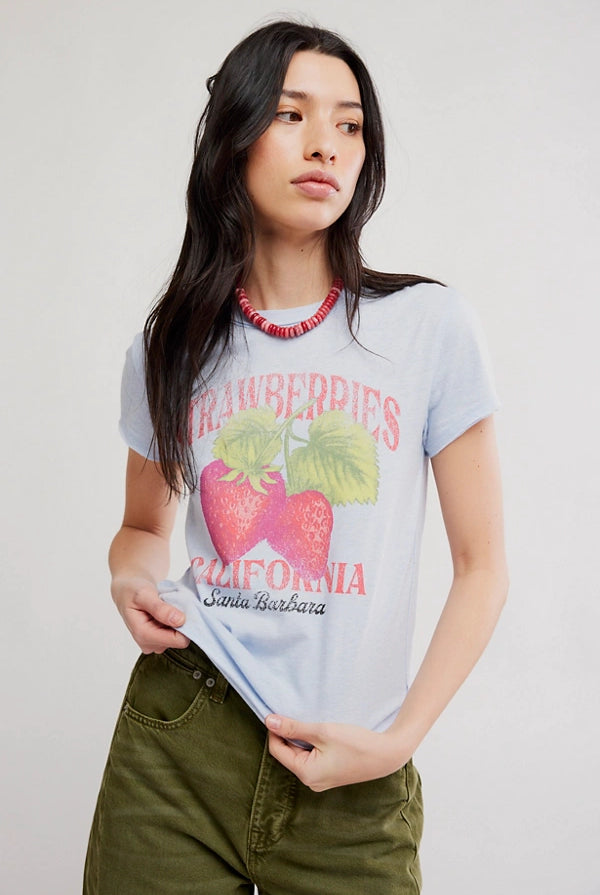 Free People Nova Graphic Tee - Apple Combo