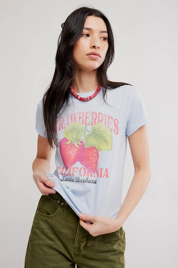 Free People Nova Graphic Tee - Apple Combo