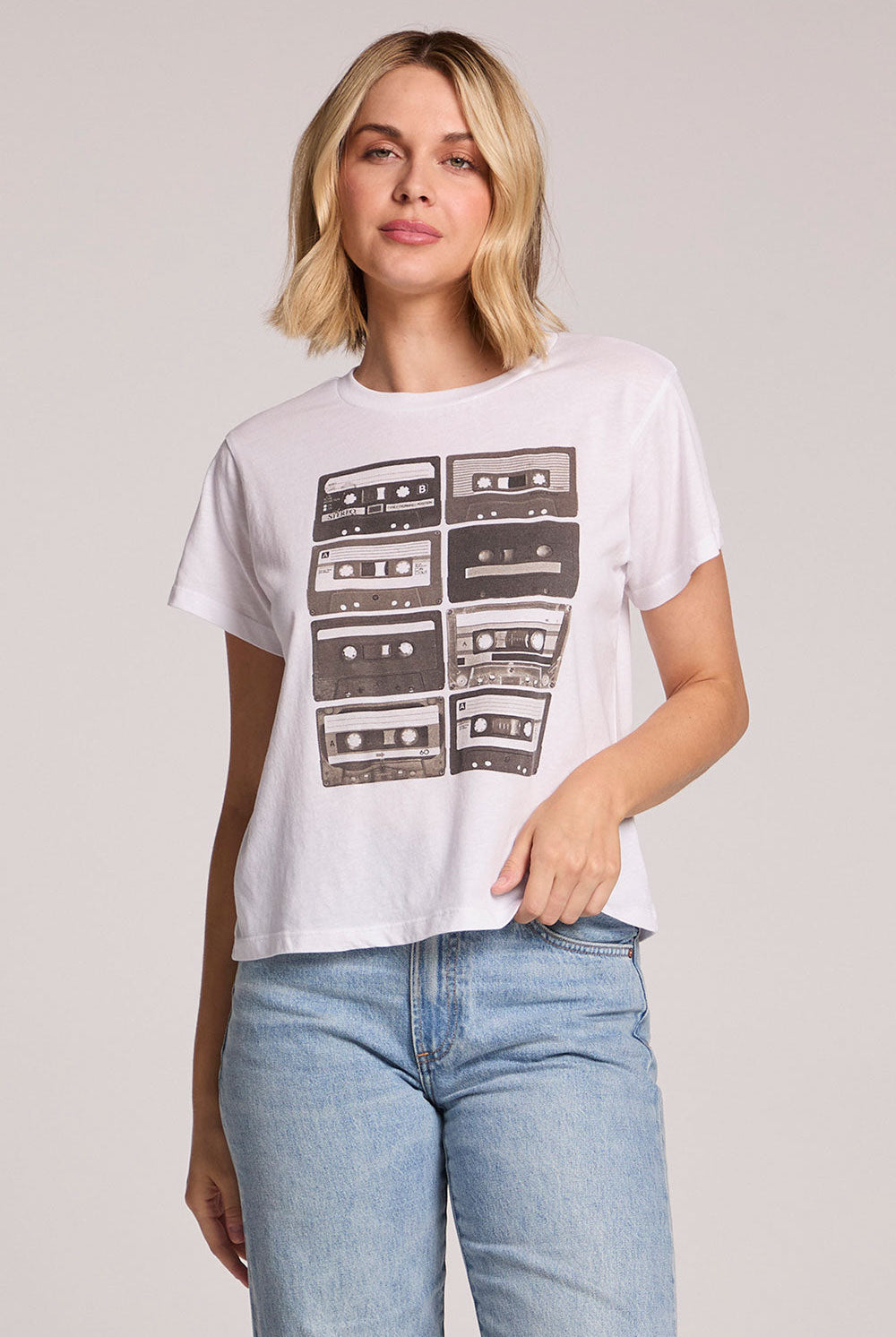 Chaser Rewind the Good Times Tee in White