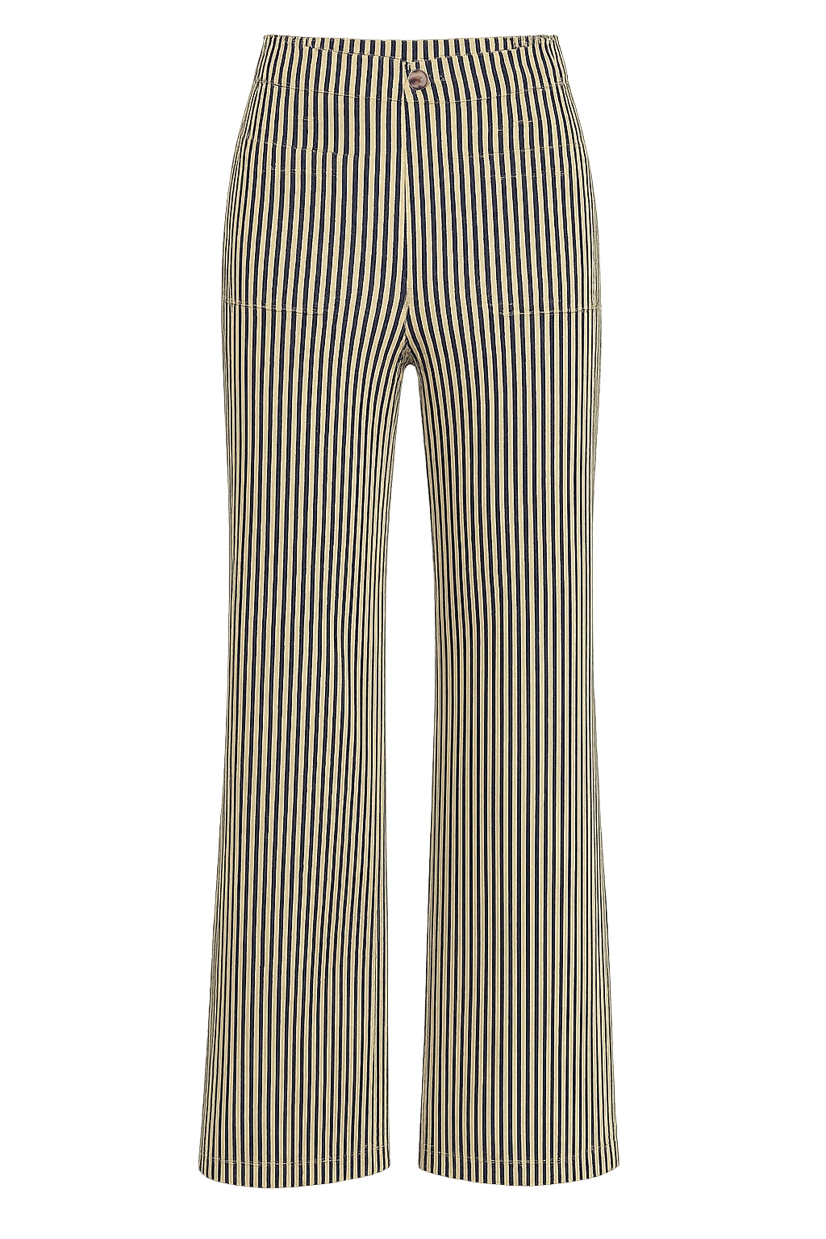 Another Love Striped Cream/Black pants