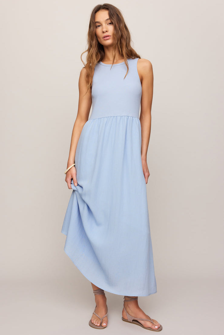 Z SUPPLY light blue sleeveless midi dress