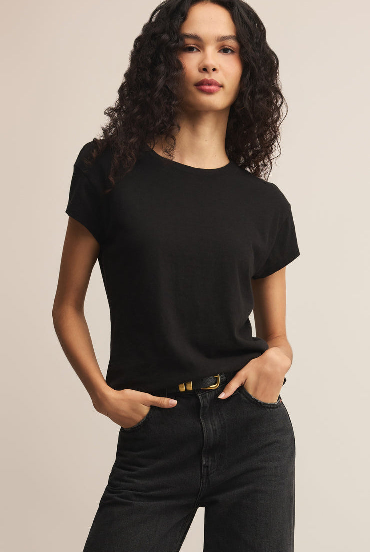 Z SUPPLY Modern Slub Tee in Black