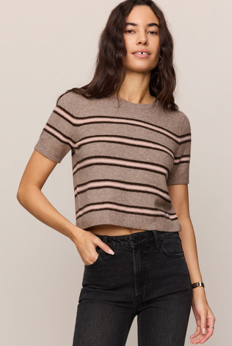 Z SUPPLY Gatewood Stripe Sweater - Heather Ash