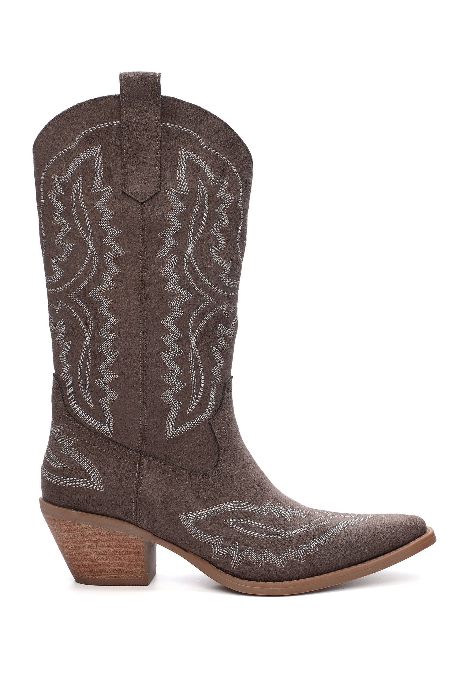 Tessa Cowboy Boot - Coffee