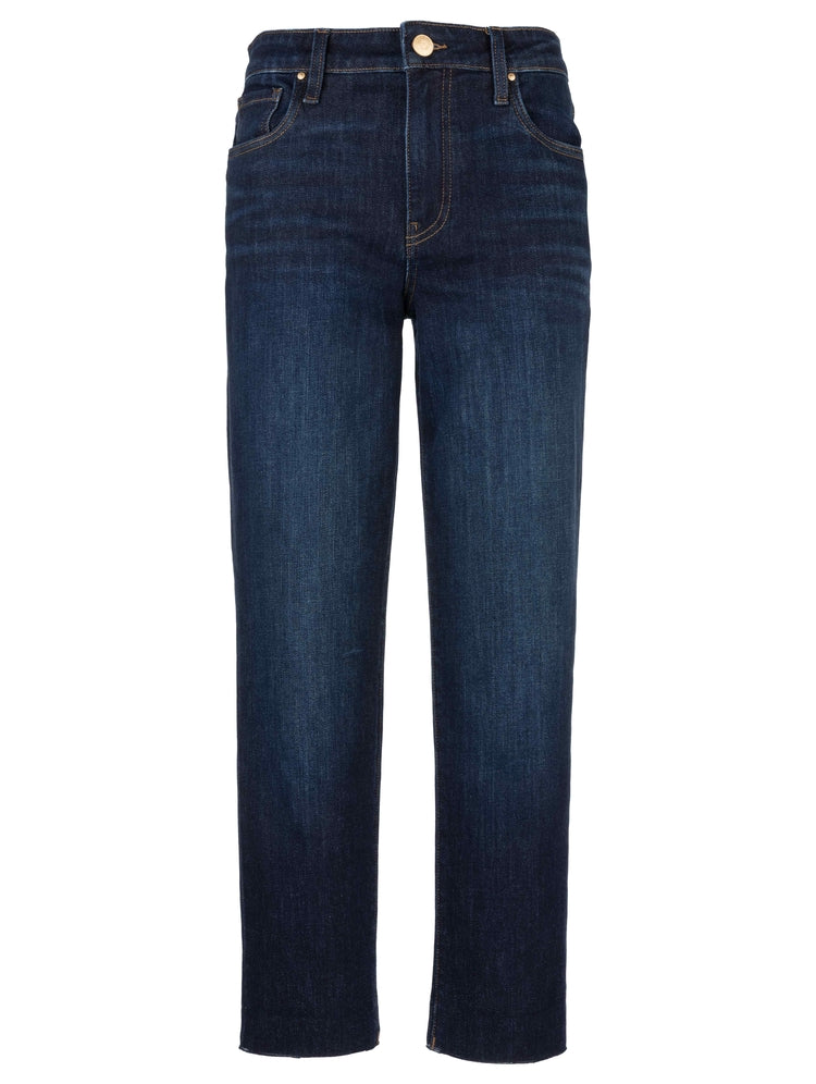 Dark Blue Straight Leg Denim