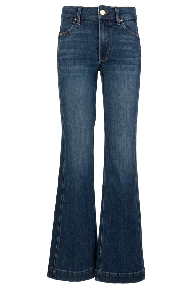 Blue flared jeans