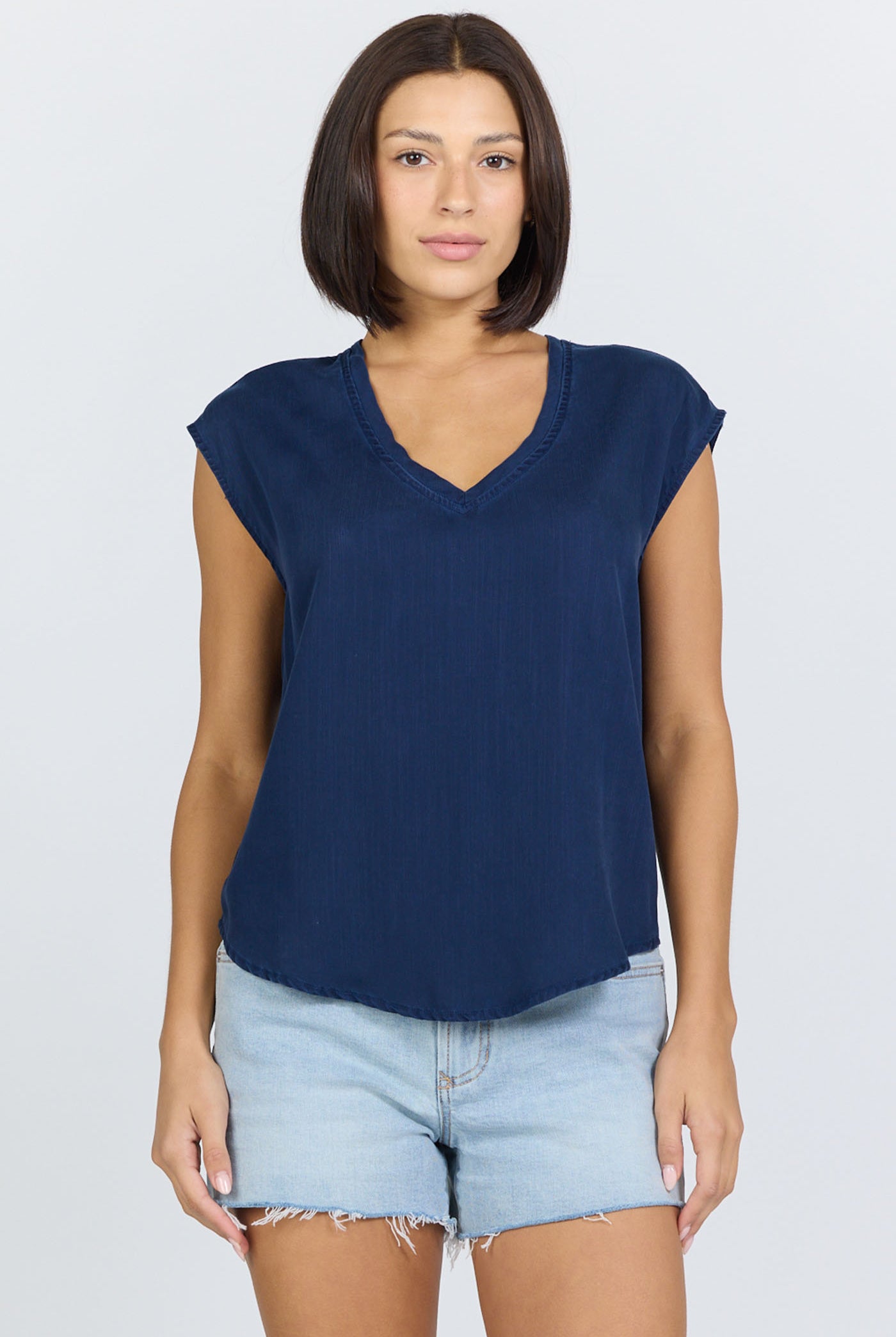 Dear John Yanis Top in Black Iris