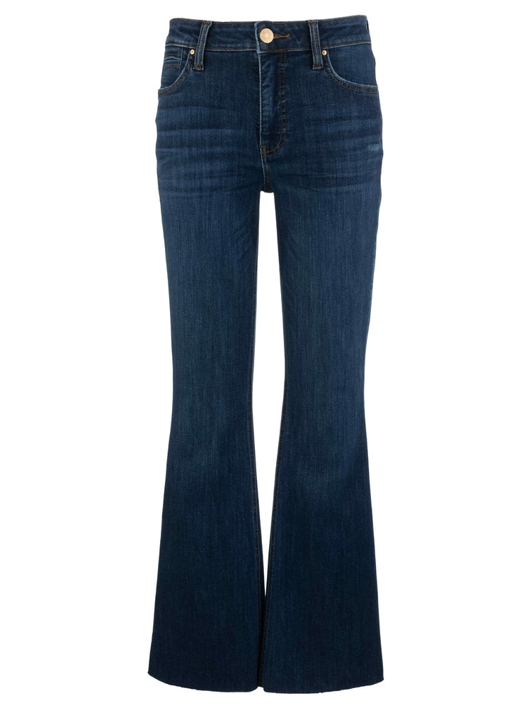 KUT from the Kloth Stella HR Fab Ab Flare w/ Raw Hem