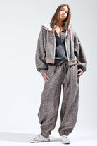 Brown and Black Animal Print Bottoms