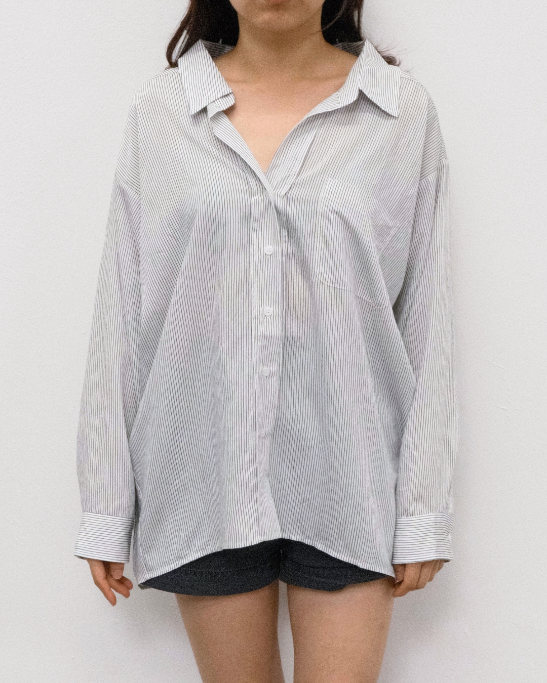 Aisley Oversized Blouse in Black