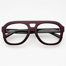 Voyager Oversized Aviator Sunglasses in Burgundy
