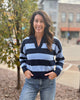 HF Rugby Stripe Polo Sweater - Navy
