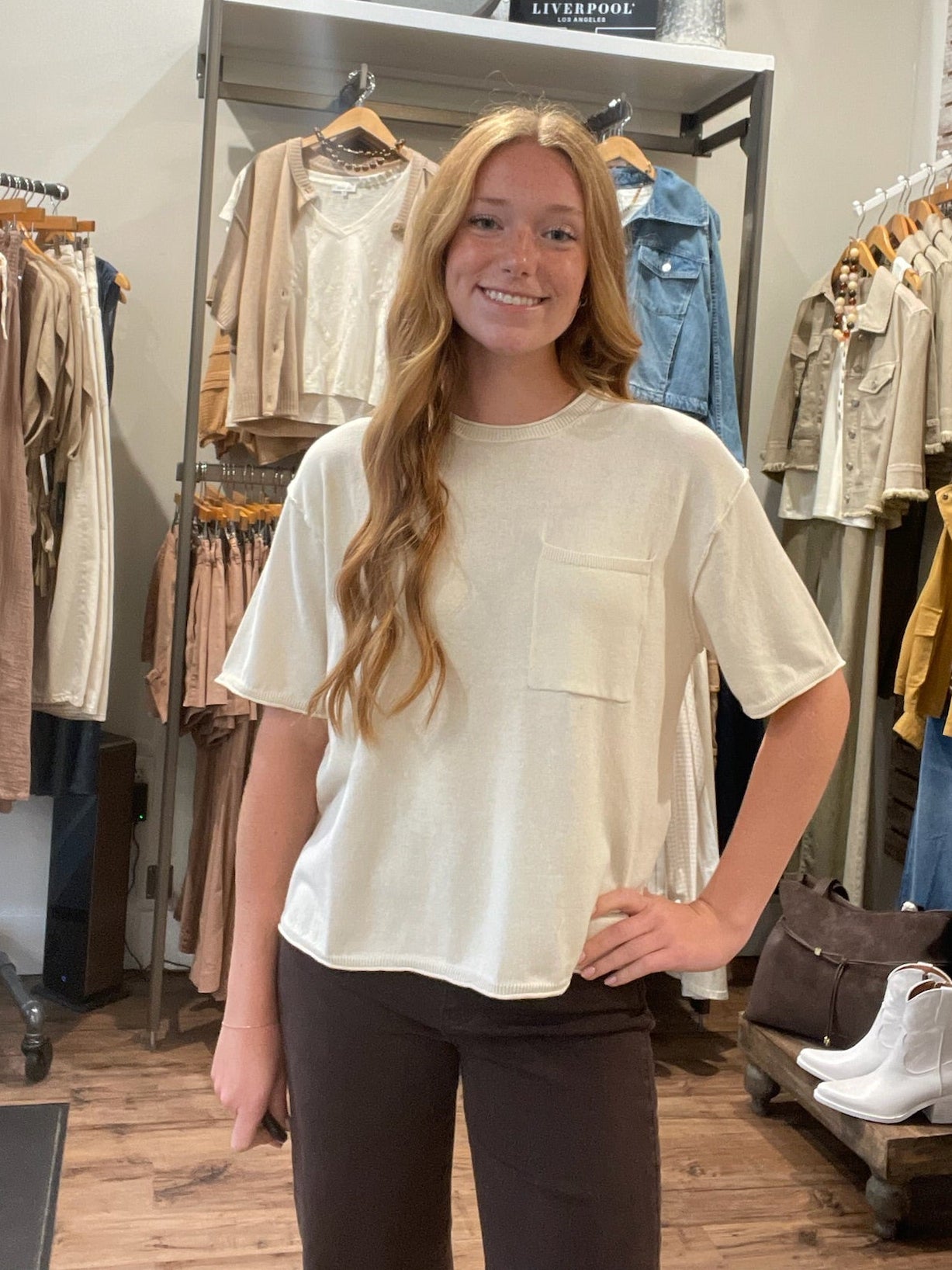 Terra Tee in Cream