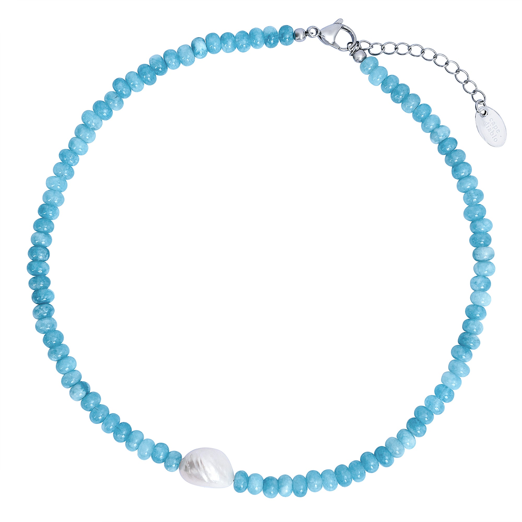 Jade Blossom Pearl Necklace 