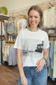Z SUPPLY La Playa Graphic Boyfriend Tee in Sea Salt