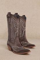 Tessa Cowboy Boot - Coffee