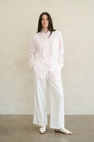 Pink Stripe Button Up Shirt