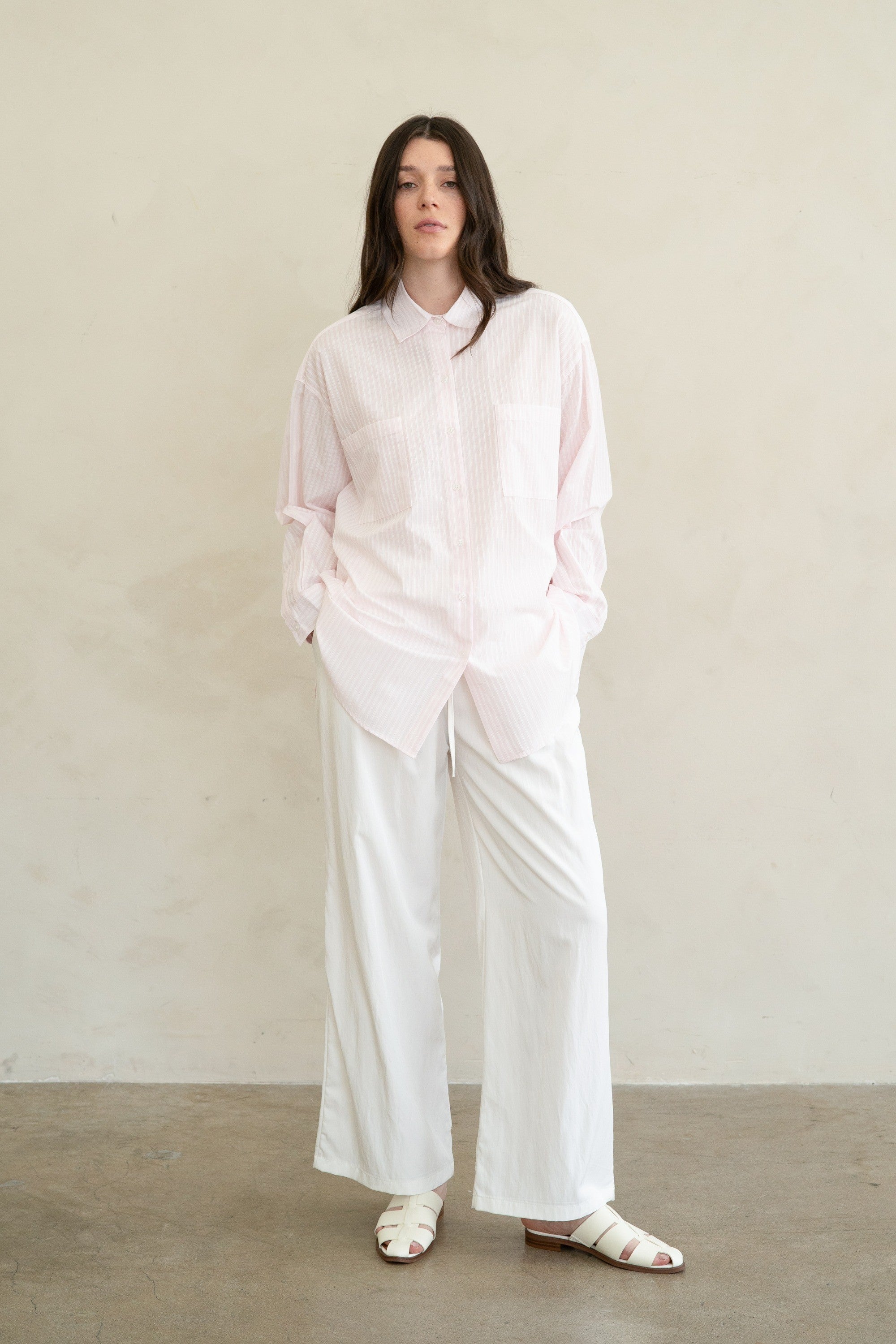 Pink Stripe Button Up Shirt