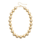 Marjorie Beaded Gumball Necklace in Shiny Gold