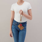 HOBO Lasso Phone Wristlet in Buffed Leather in Whiskey