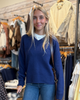 Z SUPPLY Cloud Spun V-neck Sweater - Oxford Blue