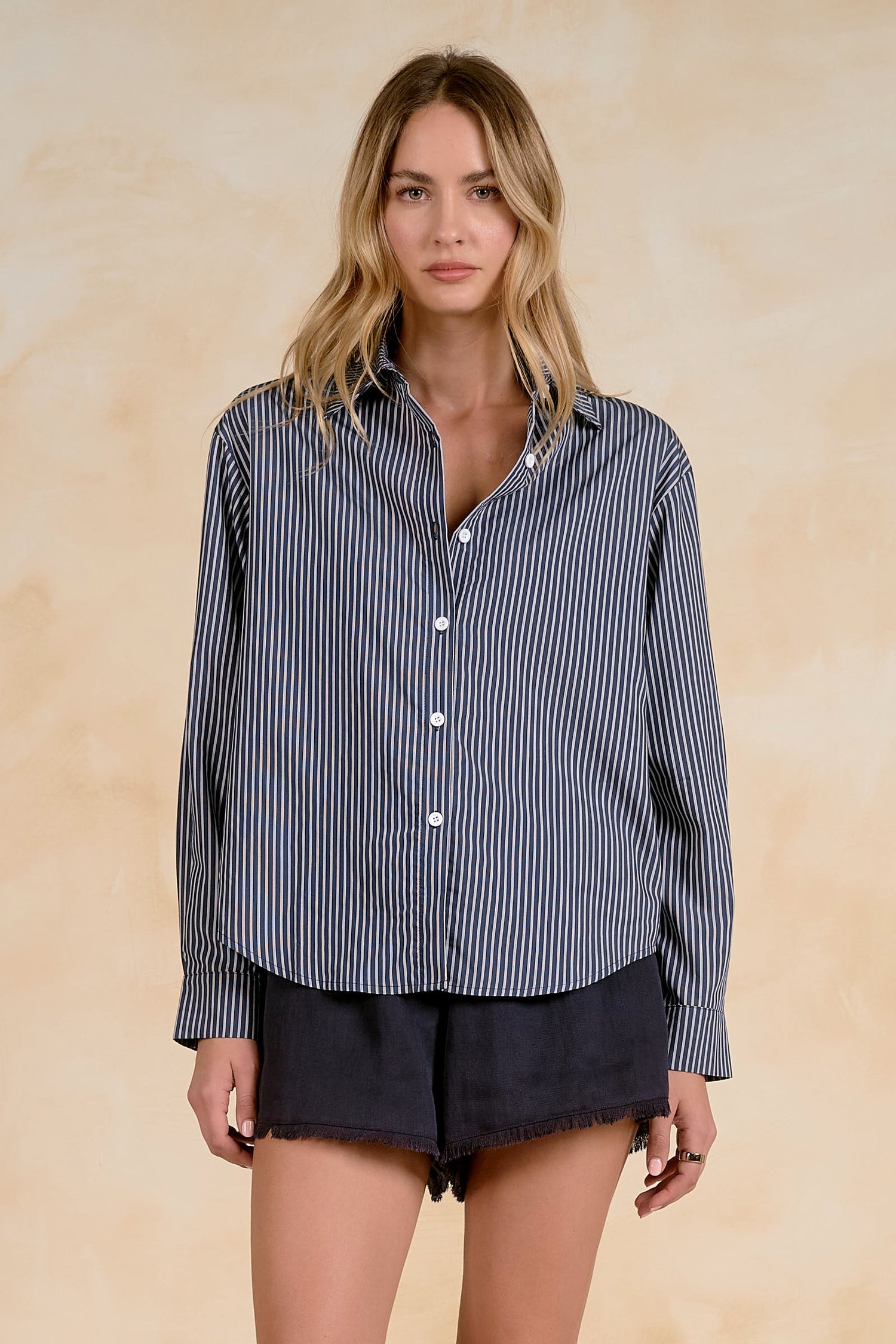 Elan Corey Top - Blue Stripe