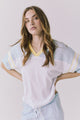 Chaser Palmer Tee - White & Mineral Butter