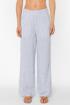 Velvet Heart Danna Pull On Blue Stripe Pants