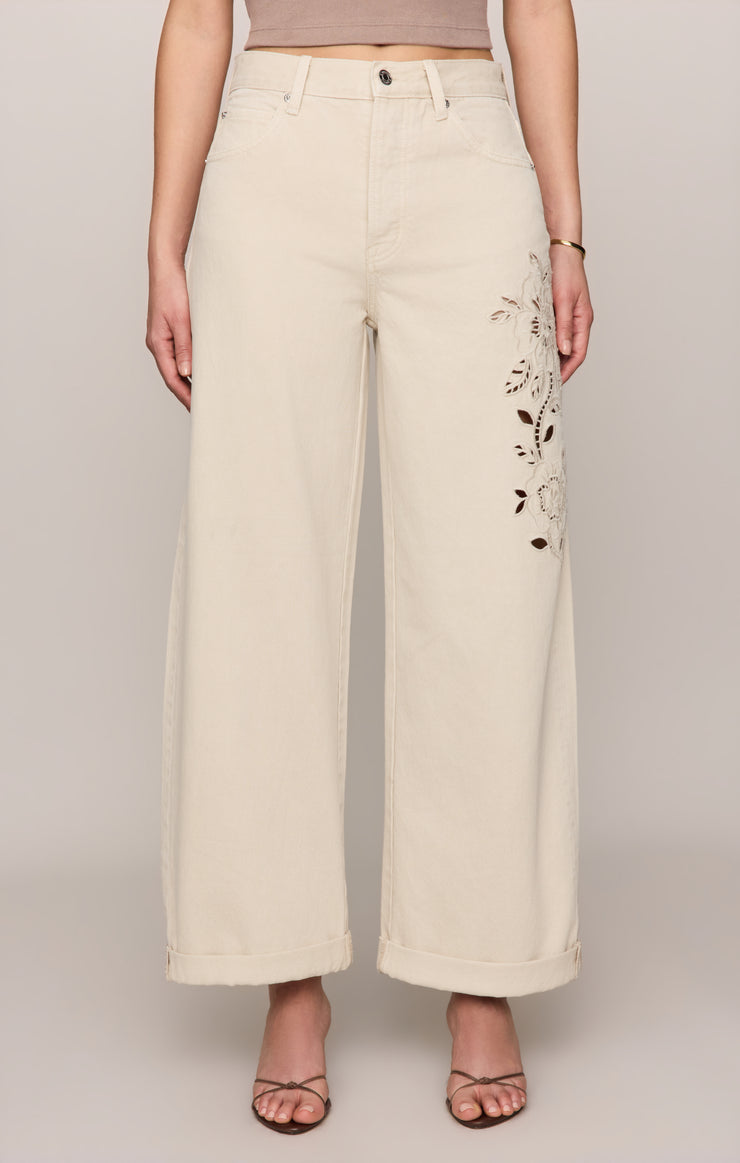 Z SUPPLY The Show Off HR Bowed Jean - Soapstone