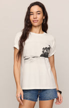 Z SUPPLY white graphic tee 