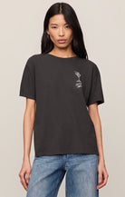 Z SUPPLY Martini Boyfriend Tee - Black Sand