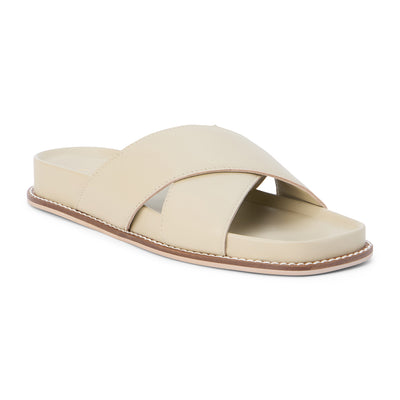 Hanna Slide Sandal in Bone