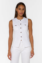 Velvet Heart Ideline Optic White Long Vest