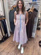 Striped Midi Tank Dress