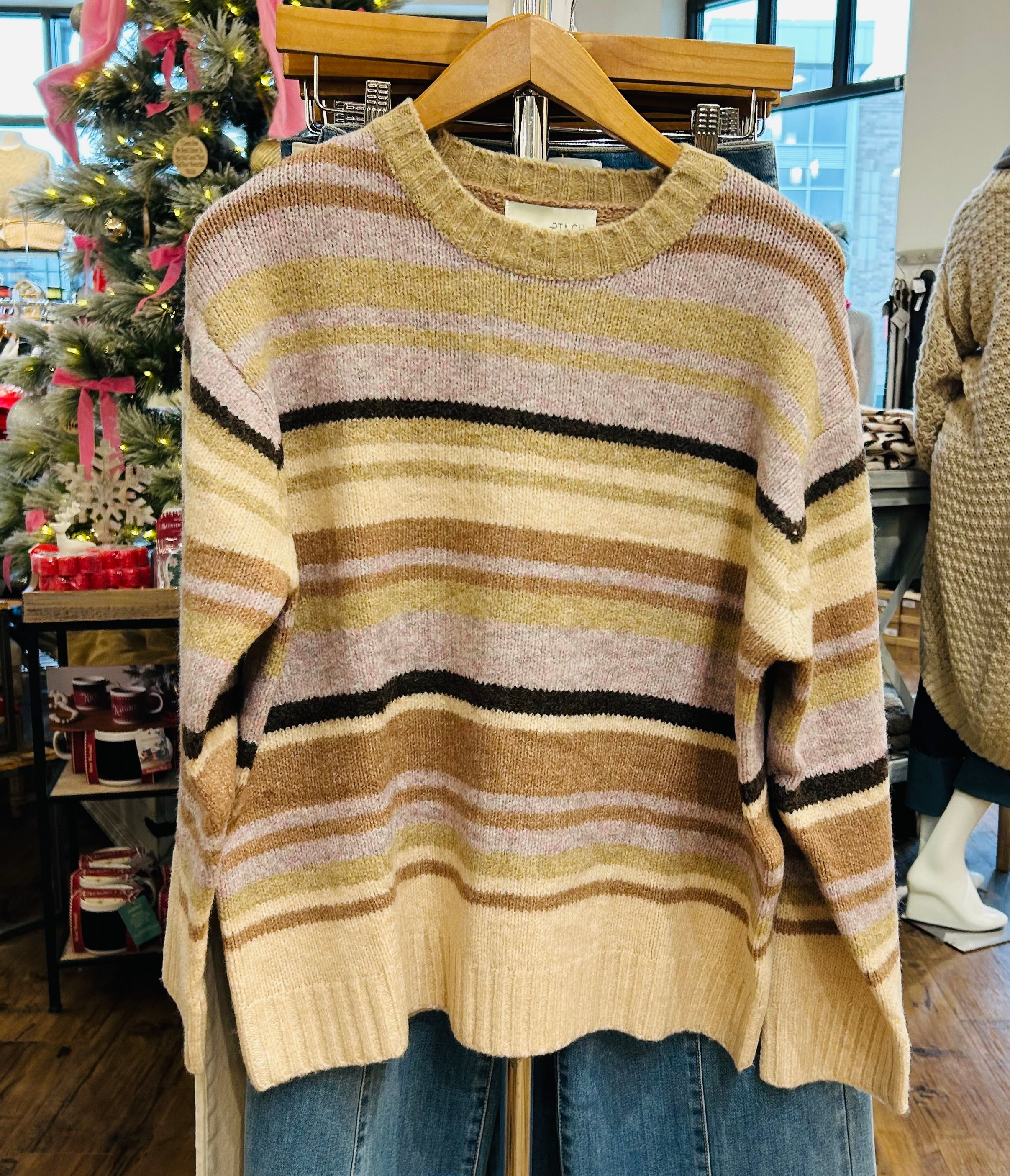 Striped Crew Neck Sweater