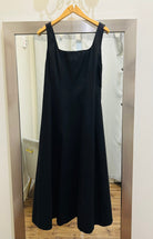 Black, A Line Square Neck Tank Dress