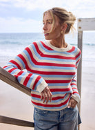 Alexa Pullover Sweater in Negroni Combo