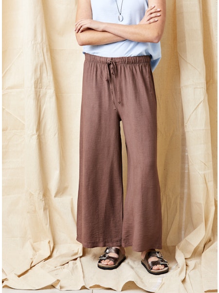 Brown Wide Leg Pants