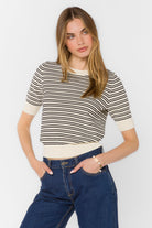 Velvet Heart Norine Black Stripe Sweater