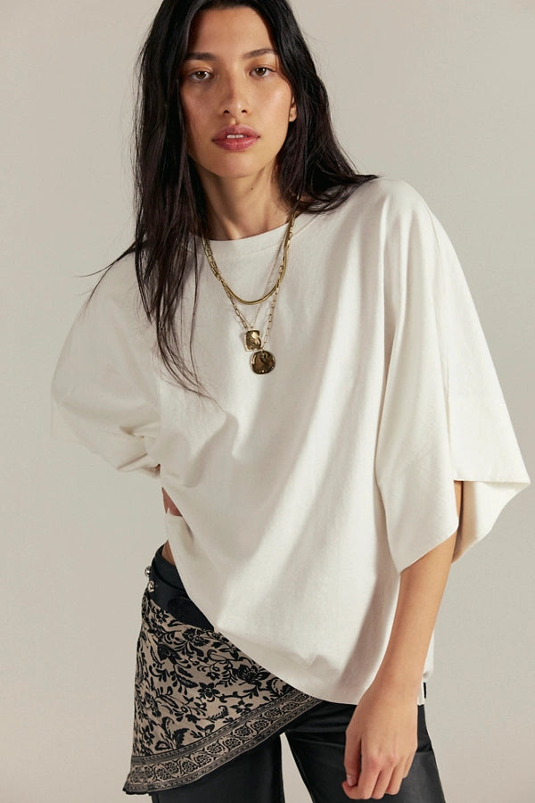 Free People Atlas Dolman om Clean Ivory